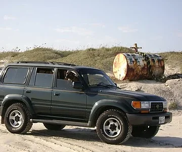 The green thing at the beach