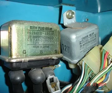glowplug and  start relays