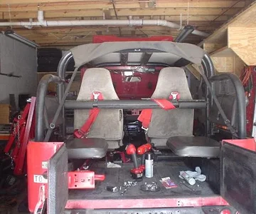 Mounting Wadesters jump seats.