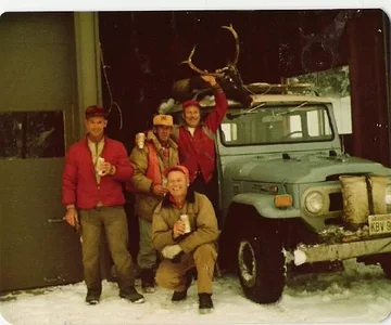 My Grandpa kneeling down