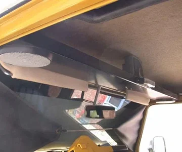 Front Speakers, CB Speaker & Storage Tray with Interior Light