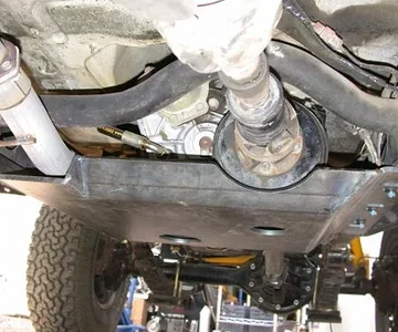 Skid Plate Protects Emergency Brake