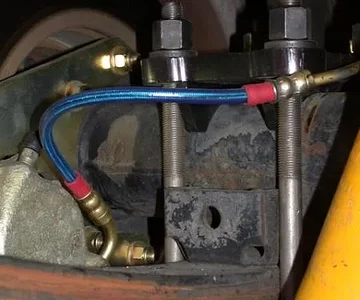 Rear U Bolt Flip & Custom Brake Line on the Driver Side