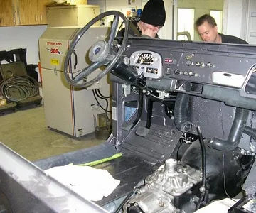 That's Ryan on the right and my bro on the left. My bro has a 71' FJ40 in storage at the moment