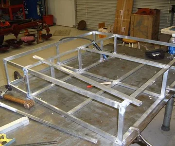 aluminum drawer system - frame almost done