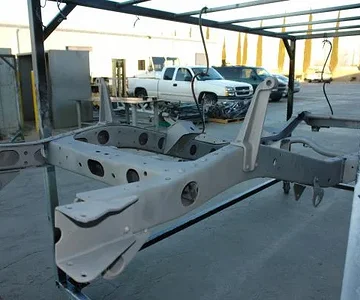 Bare frame prior to powdercoat...