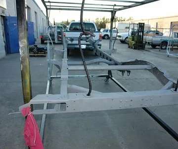 Bare frame prior to powdercoat...