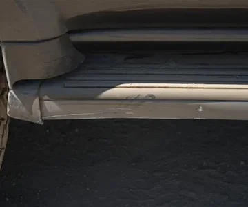 I had the first and only damage of the day, but do running boards really count?