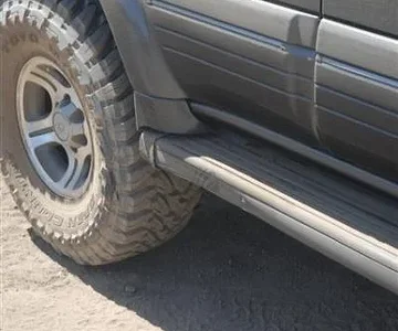 Oops.  dented my running board.