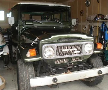 My 1980 BJ40 shortly after import clearance. (Before)