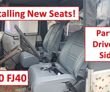 1970 Toyota FJ40 Land Cruiser - New Front Seats - Part 1 - Driver's Seat
