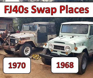 Having Fun Moving the FJ40s Around to Get Ready for Repairs