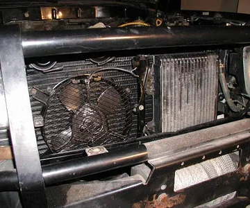 OEM auxiliary fan installed.