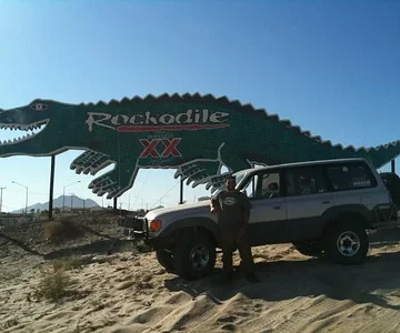 Me & the Cruiser in front of the Rockodile in San Felipe, MX