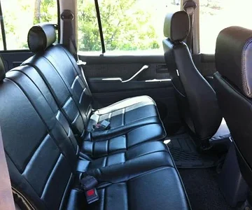 Custom Leather in the back