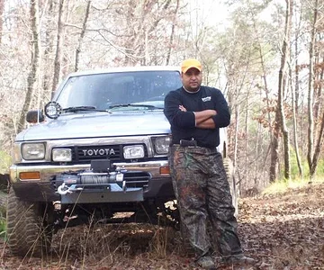 posing out at the hunting club