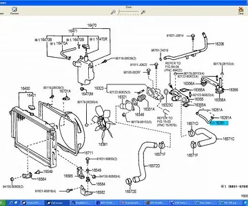 Media 'UZJ100 COOLING SCHEMATIC 1' in album 'Toyota EPC Scans'