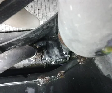 Lower Heater Hose area