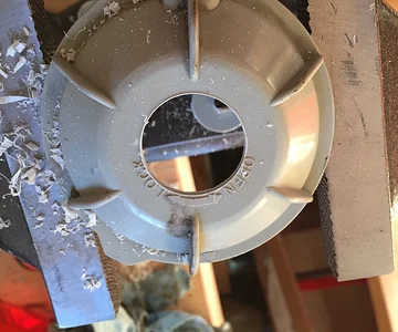 headlight cap with hole