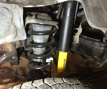 front suspension installed