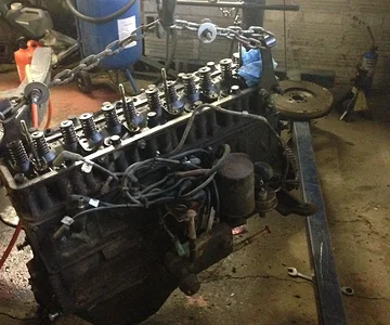 Engine on hoist pass view 2