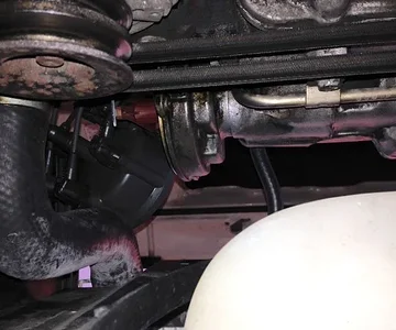 bottom side of distributor housing