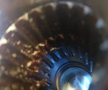 Worn shaft