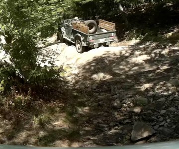 2-Climbing up Pleasant Mtn. Maine