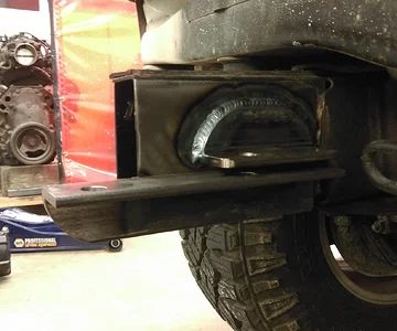 Custom Warn ZEON 10-S winch mount