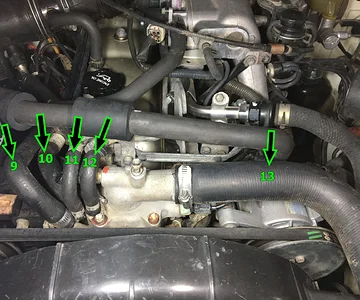 Media '3FE Heater Hoses FJ80' in album 'Oregon 92 FJ80'