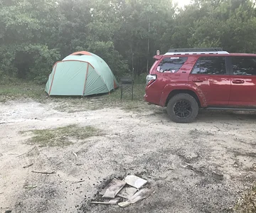I pitched a tent...