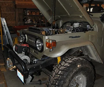 Winch, bumper, grill
