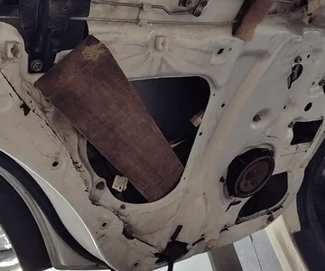 Rear driver window hack job