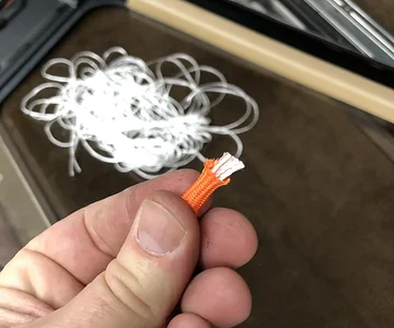 I pulled the filler from the paracord