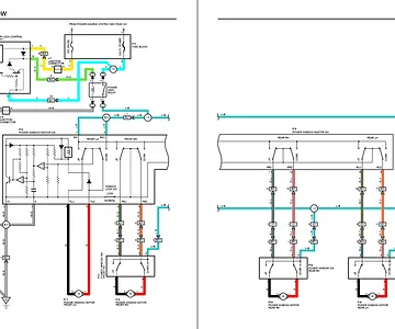 Media 'EWD, Power window, wiring diagram (1995 FZJ80)' in album 'RS3000 alarm'
