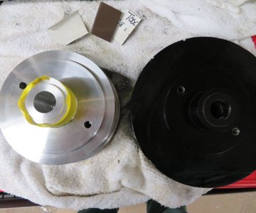 supercharger 8 rib pulley with stock sc pulley
