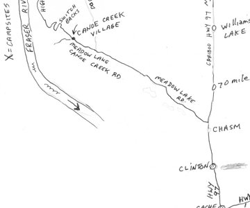 Churn Creek Map