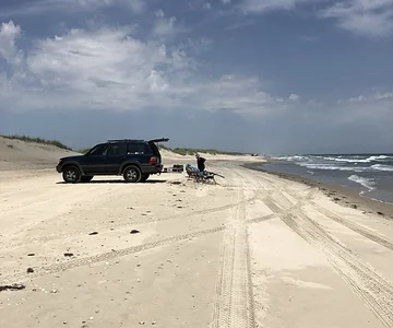 on the beach