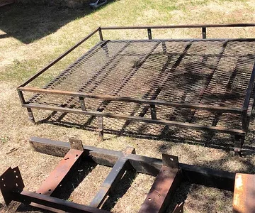 custom roof rack and tool box with hitch