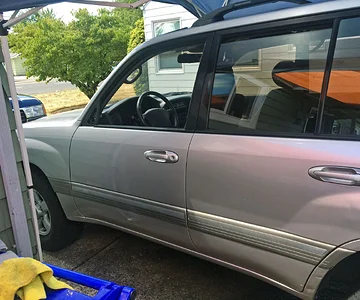 100 Series Drivers Door Installed