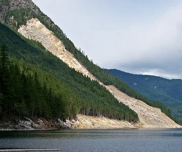 pic i borrowed from the net showing land slide