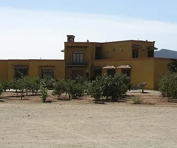 The vacation home of the winery owners.