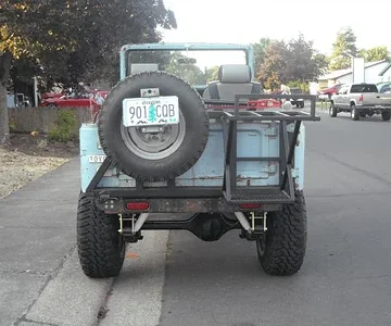 Home made tire carrier.