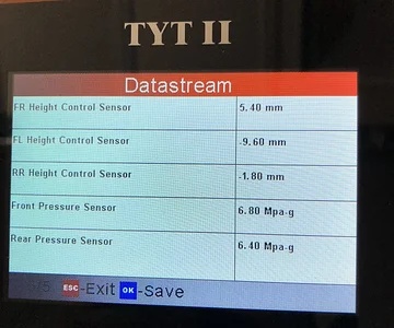 Getting pressures back in spec with my new toy! Still working on those height values