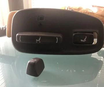 Buttons still snap in (except for driver side recline button)