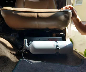 Interior Mount Shot of the Fire Extinguisher