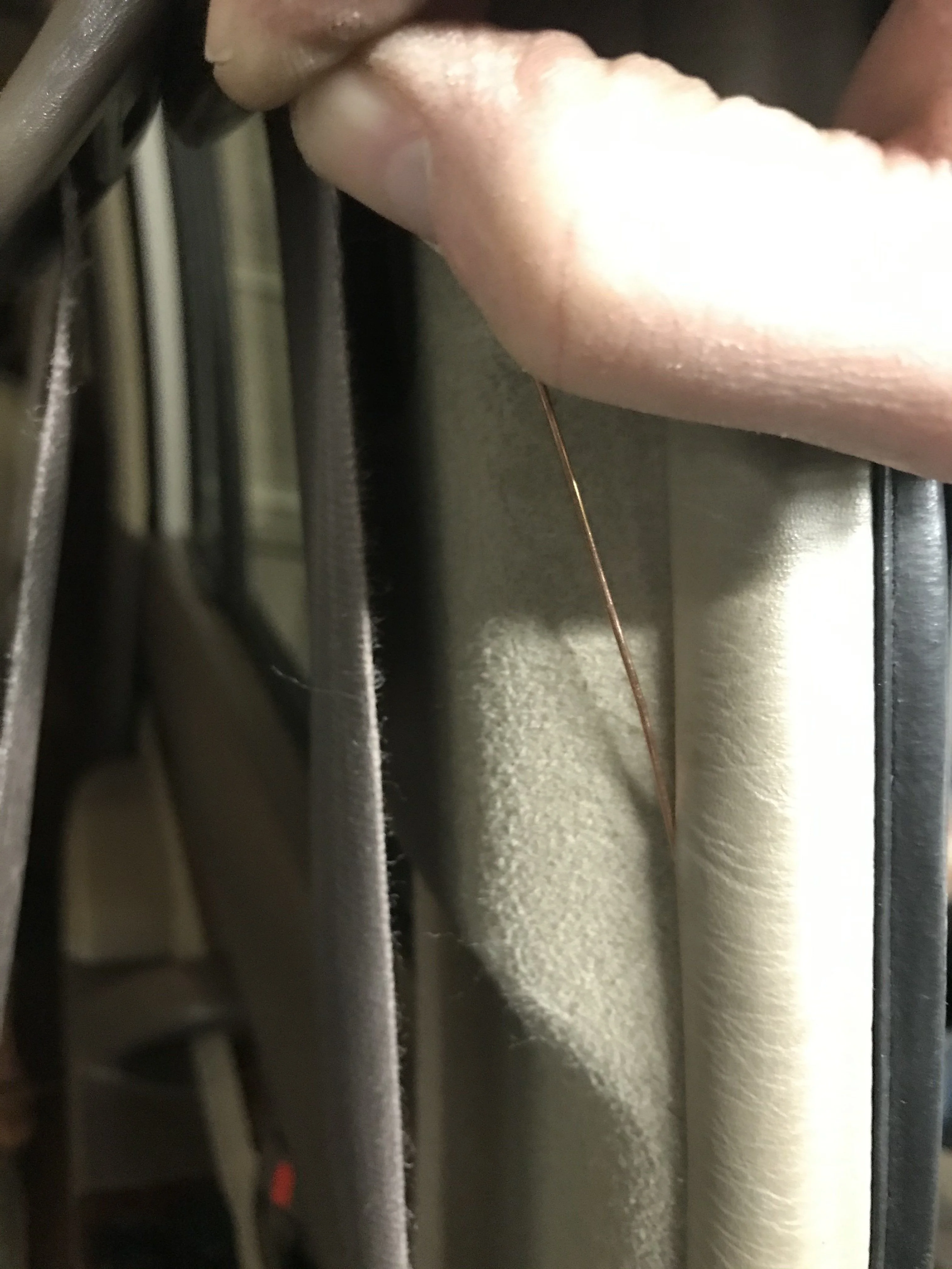 09 starting to tuck the antenna wire