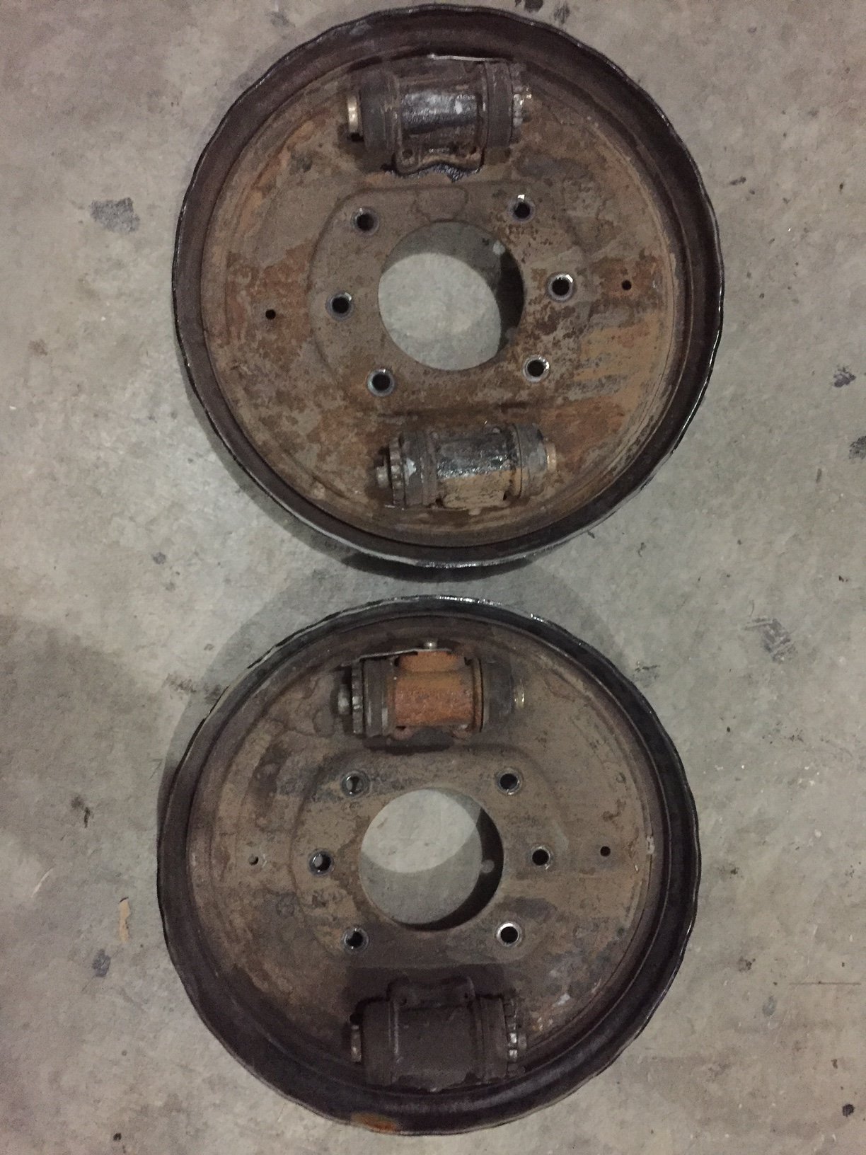 1978 Rear drum backing plates