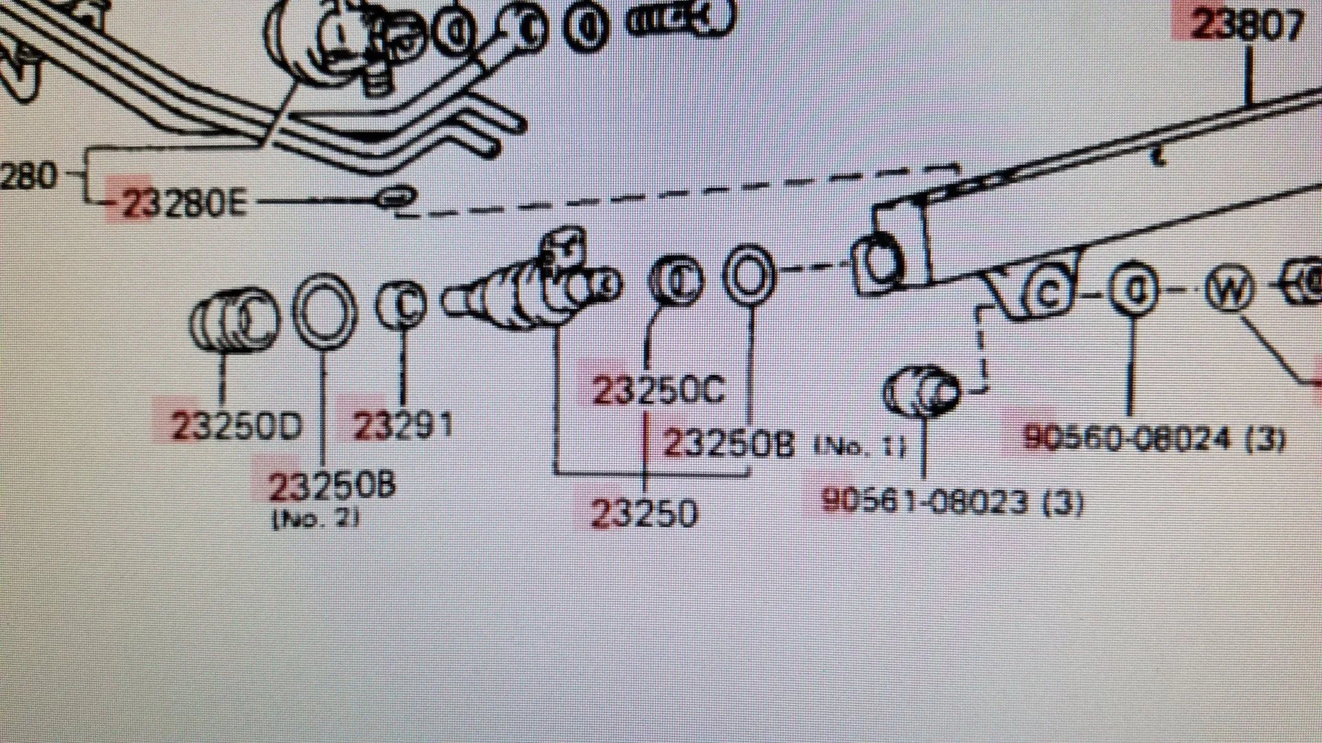 1996 injector diagram