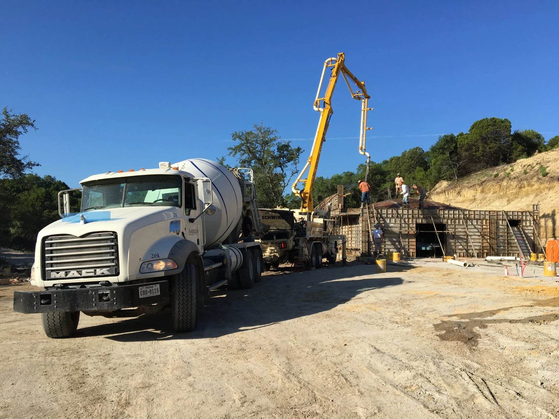 1st module concrete trucks